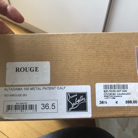 Christian Louboutin Altadama Red Patent Peeptoe - Picture 7 of 11